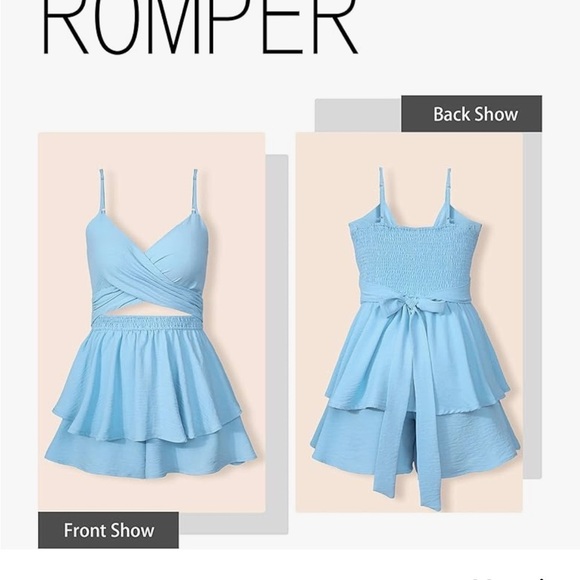 Light Blue Romper - Picture 4 of 5